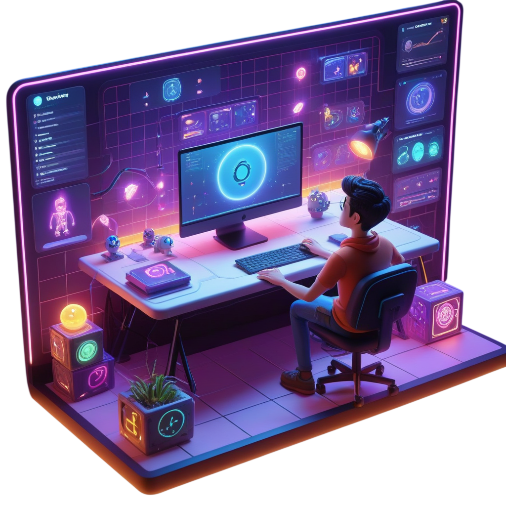 Creative Web Design — Hero Visual for WebeezLogic